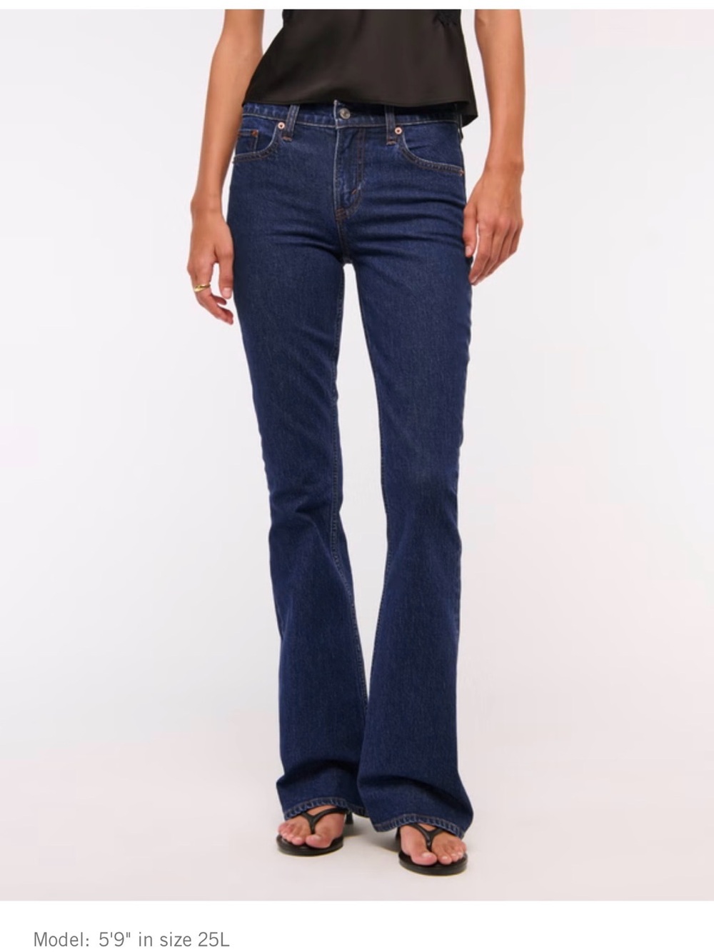 Mid rise bootcut Jean (dark, Sz 29)